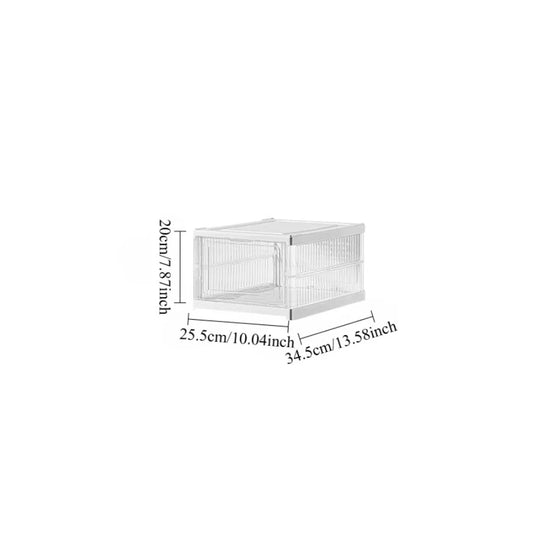 Caja Apilable Transparente Plegable para Zapatos